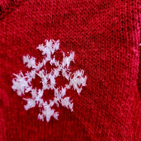 F&F Three Dimensional Reindeer Red Crew Neck Ugly Christmas Sweater Childs 3-4Y - Picture 7 of 10